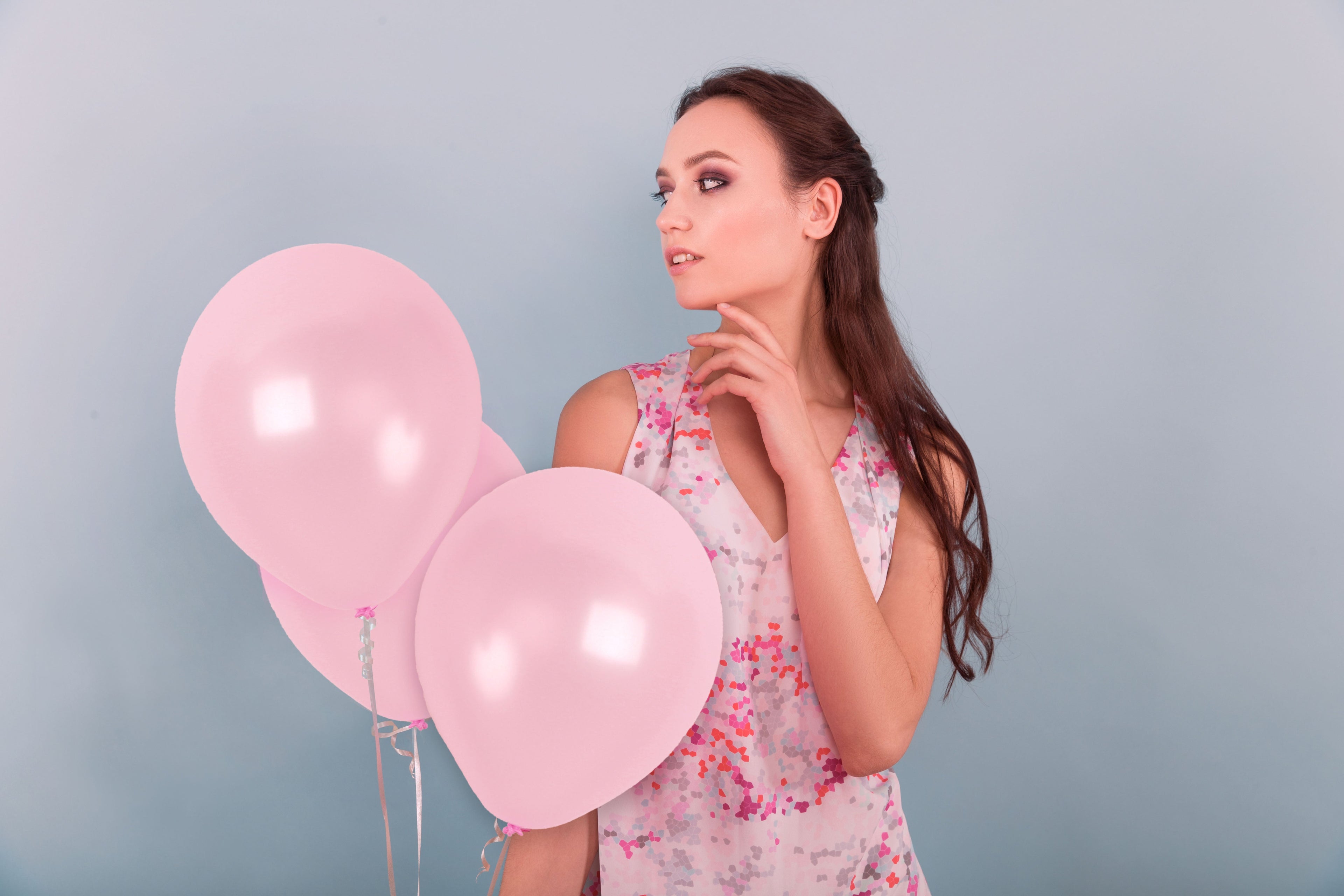 Pearlescent Light Pink Balloons - 12 Inch Latex Balloons