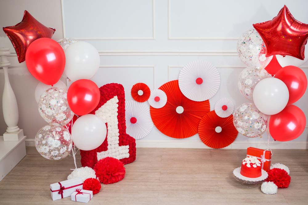 Pearlescent Red Balloons - 12 Inch Latex Balloons