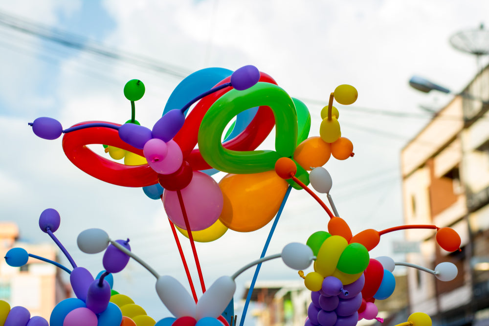 Blue Twisting Balloons - Long Balloons