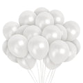 Pearlescent White Balloons - 12 Inch Latex Balloons